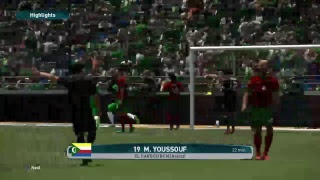 PS4 PES 2017 Gameplay Maroc vs Comoros HD [upl. by Kinata]