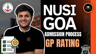 How To Get Admission in NUSI GOA  NUSI GOA admission process for GP Rating [upl. by Nairot]