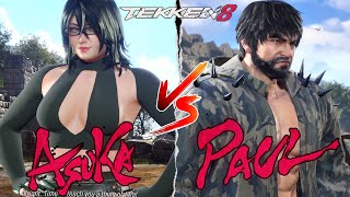 Sexy Asuka Vs Aggressive Paul Tekken 8 [upl. by Roxie]