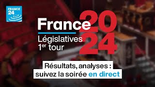 Législatives 2024 1er tour  Résultats analyses  suivez la soirée en DIRECT [upl. by Capriola]