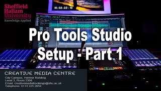 Pro tools Studio Setup Part 1 [upl. by Ebbie]