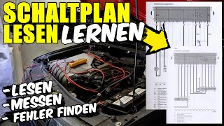 KFZ SCHALTPLAN LESEN amp VERSTEHEN  BEISPIEL DIREKT AM FAHRZEUG  FEHLER MIT STROMLAUFPLAN FINDEN [upl. by Lagasse174]