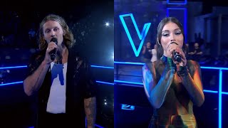 Ethan Beckton vs Etienne Steven  Ceilings  The Voice Australia 12  Battle Rounds FULL [upl. by Donohue]