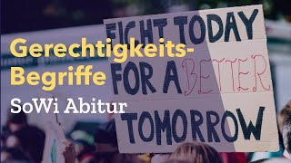 Alle Gerechtigkeitsbegriffe erklärt Gerechtigkeit Definition Erklärung 👩🏼‍💼 SoWi Abitur Lernhilfe [upl. by Mik]