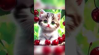 Cats quotCherryquot Dream From Foodie to Boss Making Dreams Come True 🍒🐱✨ cat cherry cute funny [upl. by Florida]