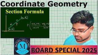 Coordinate Geometry derivation of mid point formula Chapter7 Type4 UPBoard2024Mathsvidyakul [upl. by Anua]