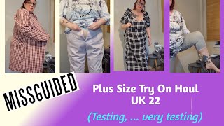 MISSGUIDED Plus Size Try On Haul UK 22  Whats the fit like [upl. by Ellenahs]