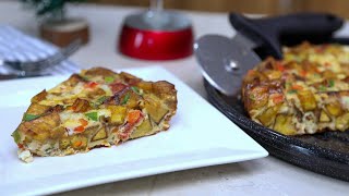 HOW TO MAKE NIGERIAN PLANTAIN AND EGG FRITTATA [upl. by Ahteral]