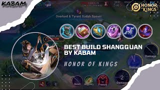 GAMEPLAY DAN BEST BUILD SHANGGUAN DI TIER ATAS  Honor Of Kings [upl. by Adnaw]