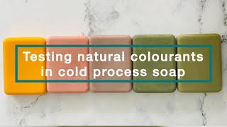 Seeking the natural colourant unicorns Green and Purple in cold process soap [upl. by Lorine]