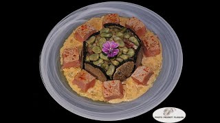 Cubes de veau rôtis fricassée de fèves et truffe dété [upl. by Dorri]