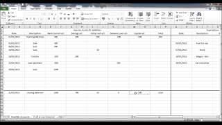 Create a Bookkeeping Spreadsheet using Excel  Part 6 [upl. by Enirtak]