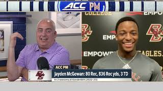 Football Jayden McGowan on ACC Network Aug 8 2024 [upl. by Pam]