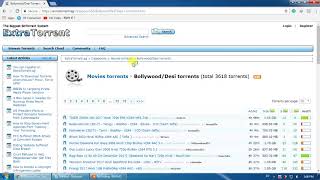 How to download movie from extratorrent ag world fasted downloader [upl. by Assirak]