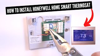 How To Install Honeywell Home Wifi Smart Thermostat [upl. by Ebba]