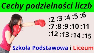 Cechy podzielności liczb  Ćwiczenia  Zadania  Rozwiązania  Matfiz24pl [upl. by Darya187]