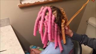 Spiral Hair Curlers Tutorial  Tangled Trends [upl. by Ecnedurp]