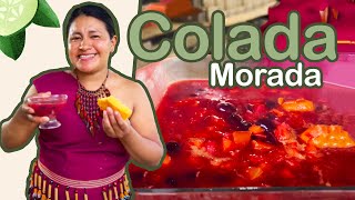 1 año para hacer la COLADA MORADA 🤤 a puro estilo de Recetas de la abuela [upl. by Atinev]