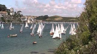 Salcombe Regatta2011 Salcombe Yawl red fleet Start10811 [upl. by Leonidas750]