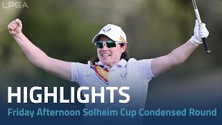 Friday Afternoon Solheim Cup  Condensed Round [upl. by Anujra]