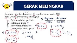 FREKUENSI PERIODE KECEPATAN LINEAR PERCEPATAN SENSTRIPETAL GERAK MELINGKAR FISIKA SMA KELAS 10 [upl. by Fawna]