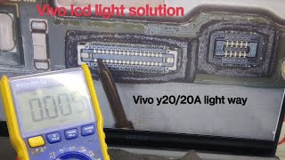 how to repair mobile lcd light problem Vivo y2020A light way amp solution displaylight borneo [upl. by Enner]