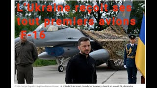 L’Ukraine reçoit ses tout premiers avions F16 [upl. by Torr948]