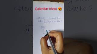 calendar tricks 🤗calendar math [upl. by Morgana]