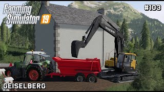 VOLVO ECR 145E  Public Works  Geiselberg  Farming Simulator 19  Episode 103 [upl. by Yllak446]