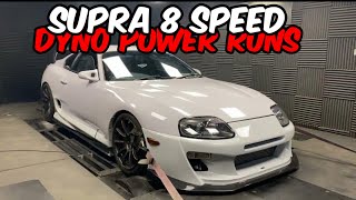 Whifbitz ZF 8HP70 8 Speed Toyota Supra gearbox conversion dyno video power runs [upl. by Ranilopa606]