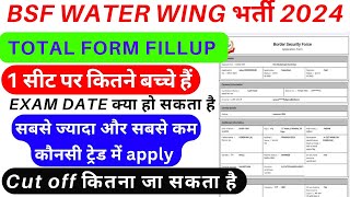 BSF water wing total किनते form apply 2024  BSF water wing exam date  BSF Constable crew exam date [upl. by Assillem654]