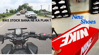 New Shoes Le Liye Stunt Ke Liye  Nike  Bike Fir se Stock Banane Ka plan [upl. by Edan]