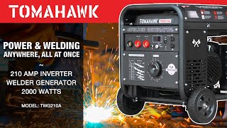 Achieve a Stable Smooth Arc with Tomahawk Welder Generators with Inverter Technology [upl. by Anairdna536]