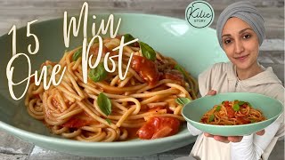 15 Min OnePot TomateMozzarella Pasta  easy amp schnell [upl. by Woehick]