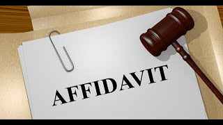 UNDERSTANDING AFFIDAVIT FORM USE AND CONTENT [upl. by Gaige]