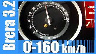 Alfa Romeo Brera 32 V6 Q4 0160 kmh NICE Acceleration Beschleunigung Test [upl. by Duwad489]