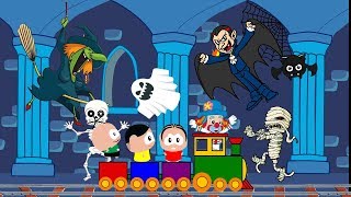 MÔNICA TOY E O CEBOLINHA TOY PATATI PATATÁ NO TREM FANTASMA [upl. by Yanaj198]