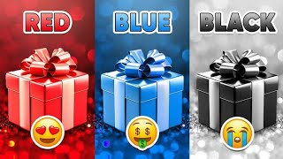 Choose Your Gift Red Blue or Black❤️ 💙🖤 How Lucky Are You 😱 quiz chooseyourgift [upl. by Ruthven600]