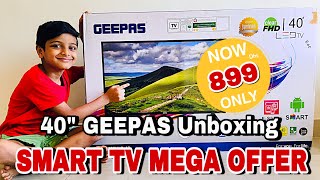 GEEPAS Smart TV 40” Unboxing  Ashhal Mehd  A3 KniFe  Vlog22 [upl. by Krenn51]