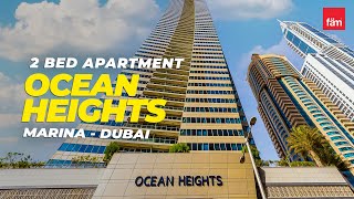 Stunning 2 Bed Apartment in Ocean Heights Dubai Marina  Dubai [upl. by Orten]