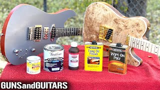 Whats the BEST Hand Rubbed GUITAR FINISH Satin Sheen Shootout [upl. by Onitnerolf]