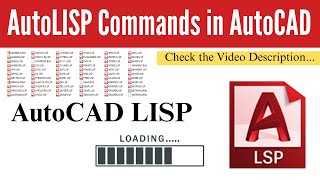 AutoLISP Commands in AutoCAD  Best way to use [upl. by Shere]