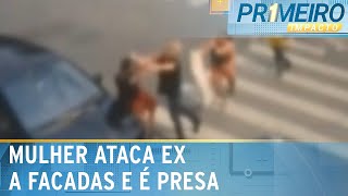 Mulher é presa após esfaquear companheiro em Carapicuíba SP  Primeiro Impacto 011024 [upl. by Sinegra991]