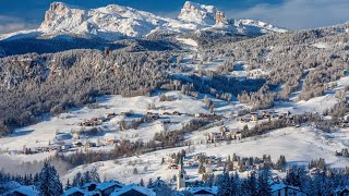 Dolomites In Winter 돌로미티 겨울풍경 [upl. by Lonnard]