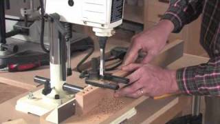 How to Set Up and Use a Mortising Machine  Hollow Chisel Mortiser [upl. by Hen]