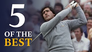 Seve Ballesteros  Five Of The Best Open Shots [upl. by Raoul]