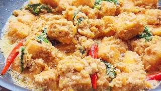 TOFU WITH SALTED EGG RECIPE [upl. by Torp]