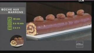 Recette bûche aux marrons [upl. by Eniamzaj]