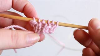 Casting On Stitches at the End of a Knit Row [upl. by Beth342]