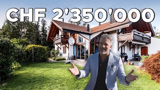 TOUR durch ein UNGLAUBLICHES 235 Mio Landhaus in der Nähe des Hallwilersees  Immobilien Schweiz [upl. by Slyke]